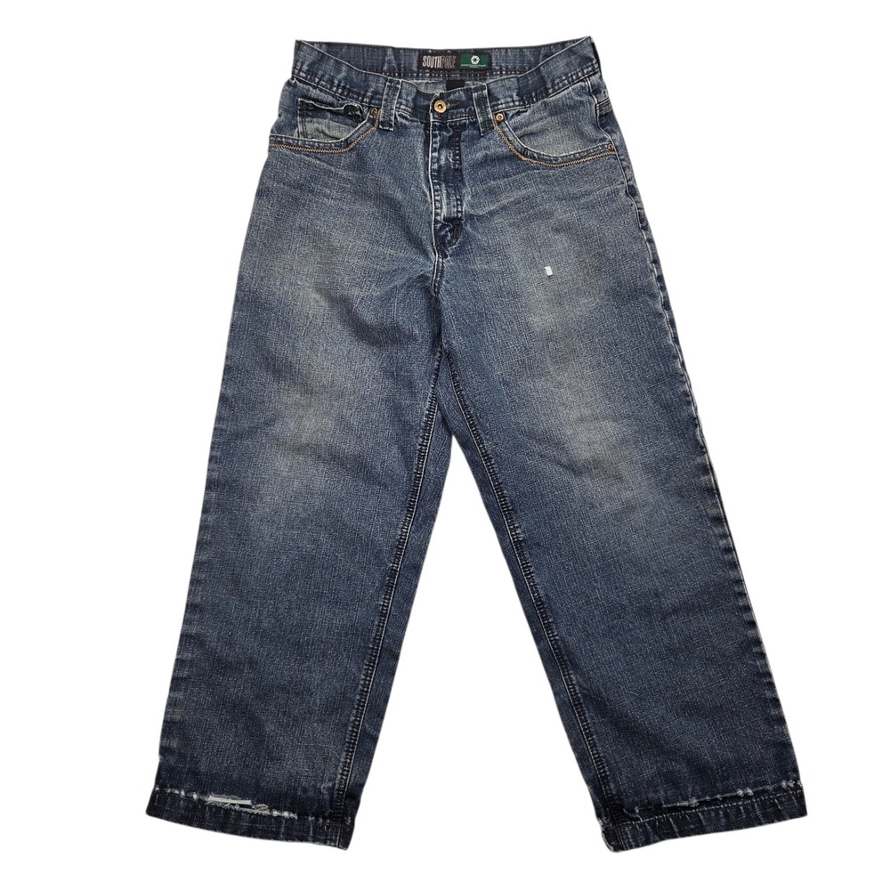 Vintage Southpole Relaxed Fit Baggy Y2K Jeans 34 (Fits 32× 28) Blue Streetwear